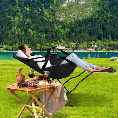 450lbs Heavy-Duty Hammock Camping Chair – Portable Swing Seat with Pedal, Outdoor-Ready for All Adventures