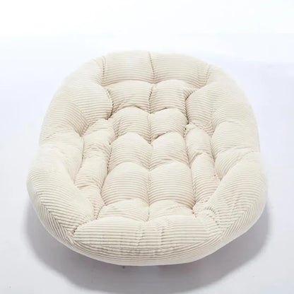 Oversized Rocking Egg Chair: Comfy Wicker Design, Perfect for Indoor/Outdoor Lounging