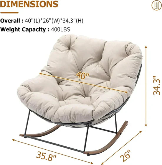 Ergonomic Recliner with Rocking Function – Cloud Cushioning & Zero-Gravity Lounging, All-in-One