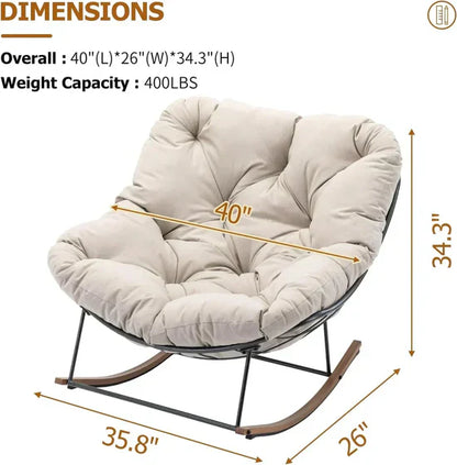 Ergonomic Recliner with Rocking Function – Cloud Cushioning & Zero-Gravity Lounging, All-in-One