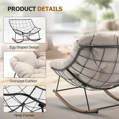 Ergonomic Recliner with Rocking Function – Cloud Cushioning & Zero-Gravity Lounging, All-in-One